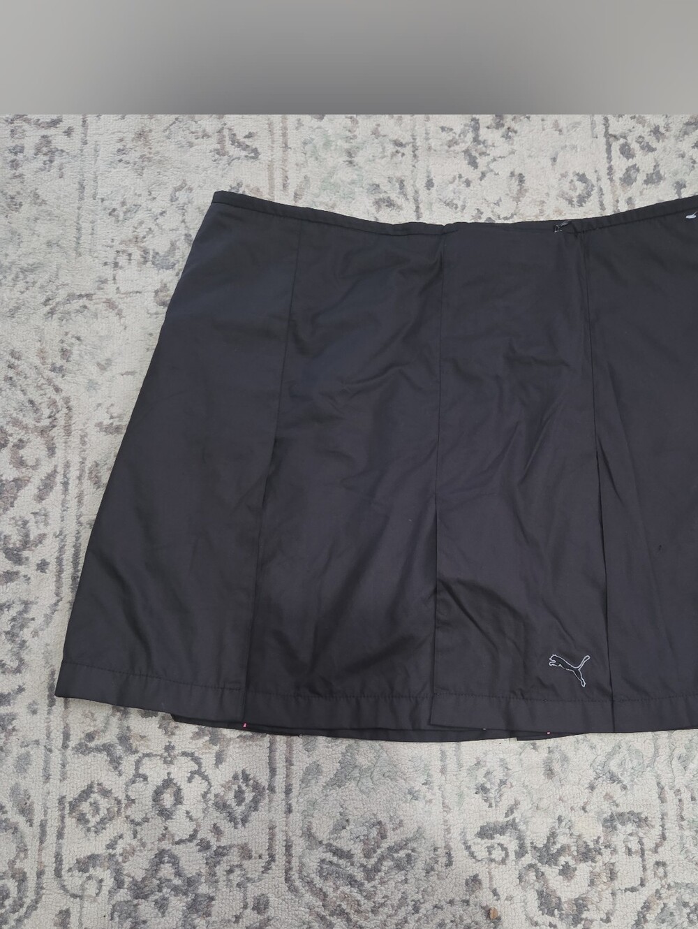 Puma Golf Skort Womens Extra Large Black With Hot Pink Athletic Activewear